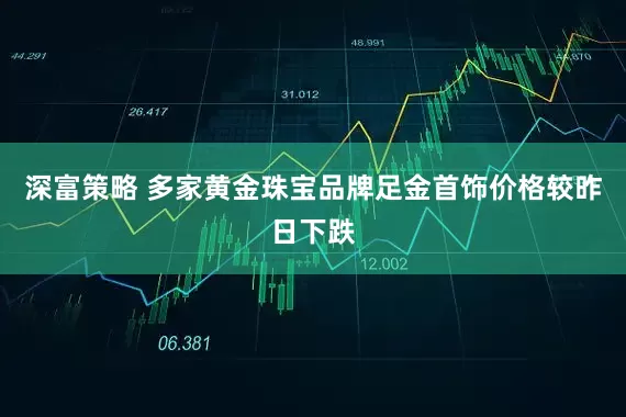 深富策略 多家黄金珠宝品牌足金首饰价格较昨日下跌