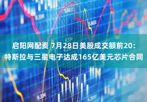 启阳网配资 7月28日美股成交额前20：特斯拉与三星电子达成165亿美元芯片合同